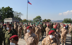 Slavnostní nástup na Vítkově (převzato z www.army.cz)